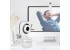 Quantum QHM495B 360 Degree Rotation PC HD Camera, with Built-in Microphone, USB Computer Camera Laptop Desktop Webcams, Drive-Free Streaming Web Camera, for Video Calling, Video Conferencing